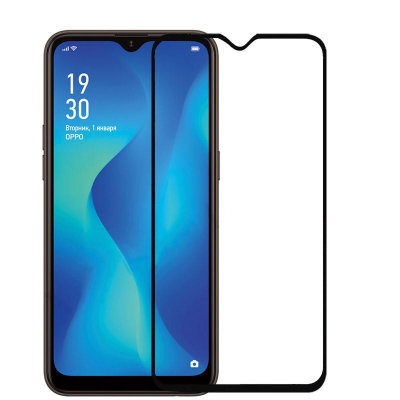 Захисне скло для Oppo A12 (Tempered Glass Frame 2,5 D) з рамкою — eCase