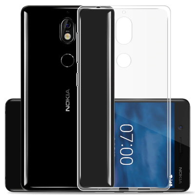 Прозрачная ТПУ накладка для Nokia 7 EXELINE Crystal (Strong 0,5мм) — eCase