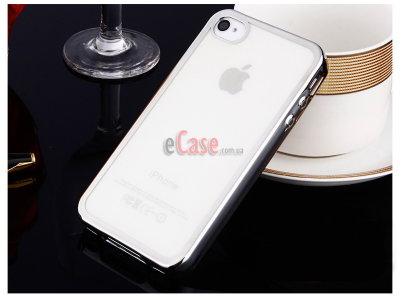 ТПУ накладка Electroplating для iPhone 4 / 4S — eCase