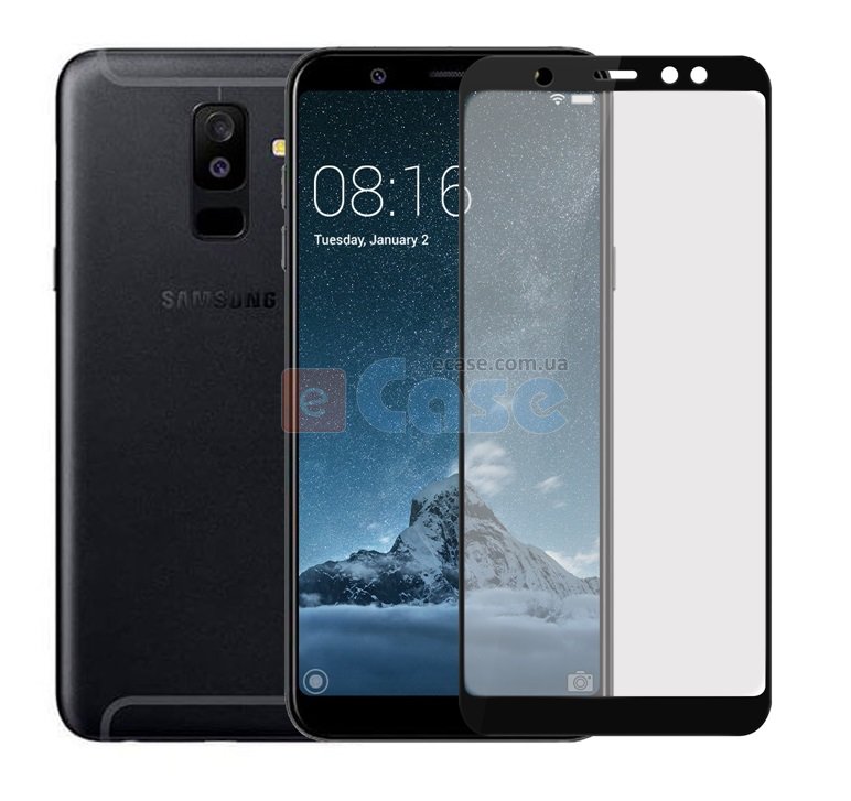Захисне скло Matte (матове) з рамкою для Samsung A605 Galaxy A6 Plus 2018 фото 1 — eCase