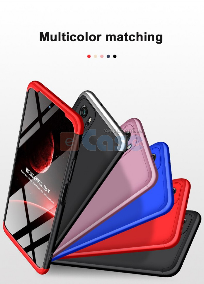 Пластиковая накладка Soft-Touch 360 градусов для Xiaomi Redmi Note 10 фото 1 — eCase