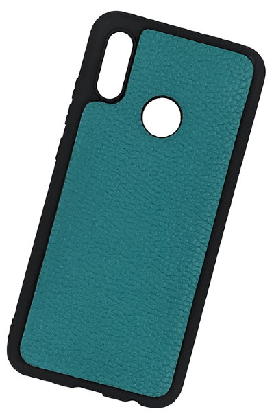 ТПУ накладка для Huawei P Smart 2019 "Cover Flotar" (зі вставкою з натуральної шкіри) — eCase