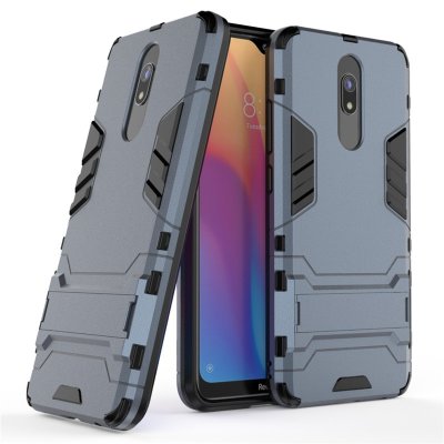 Ударопрочная накладка с ТПУ бампером для Xiaomi Redmi 8 (c подставкой) — eCase