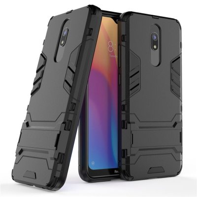 Ударопрочная накладка с ТПУ бампером для Xiaomi Redmi 8 (c подставкой) — eCase