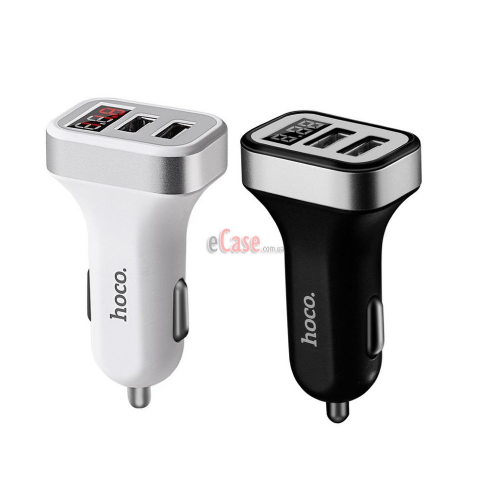Автомобільний зарядний пристрій HOCO Z3 (digital display) 2USB (3.1 A) фото 1 — eCase