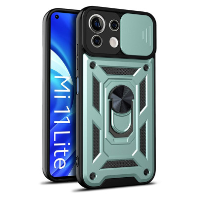 TPU+PC чехол Kvadratic Ring Gate для Xiaomi 11 Lite 5G NE — eCase