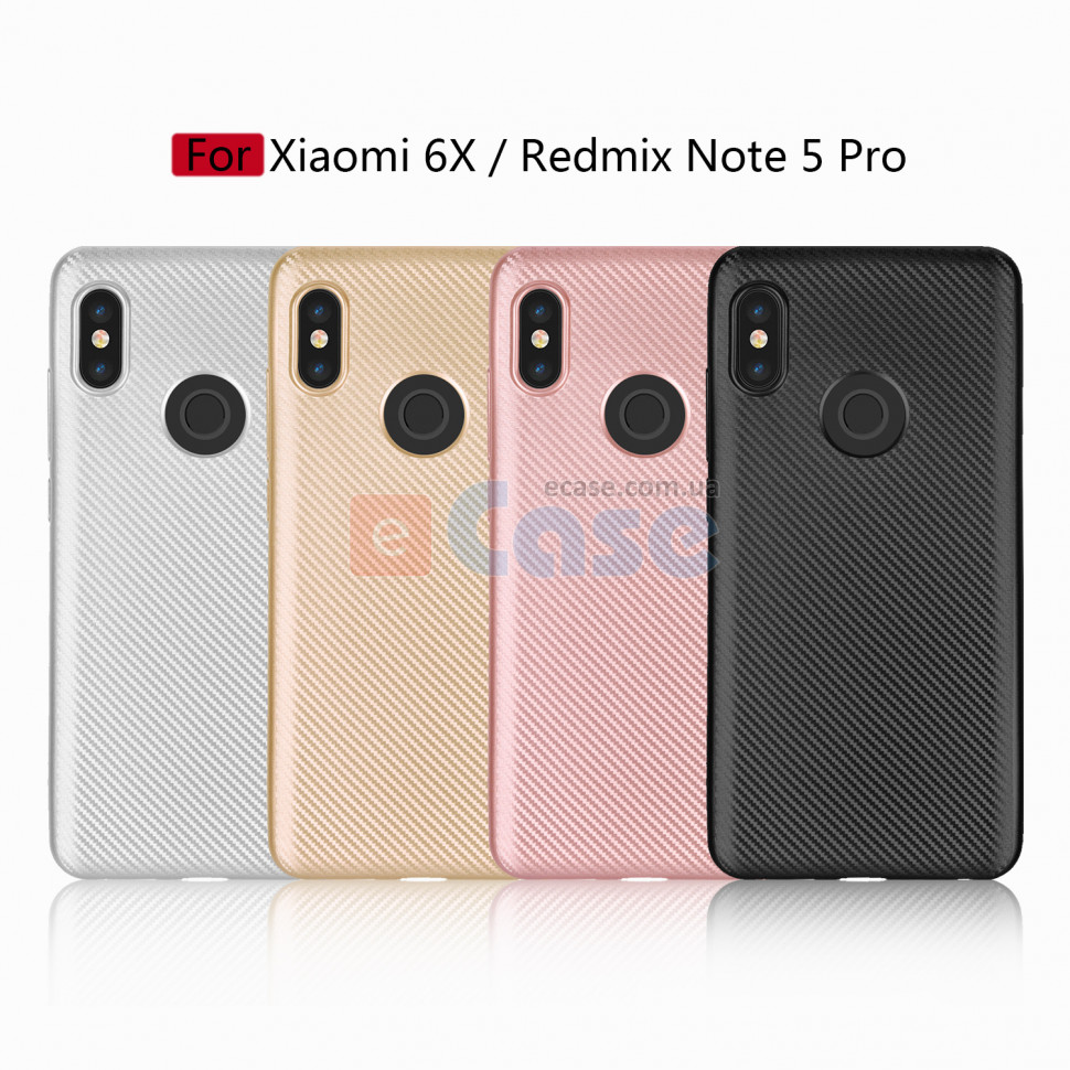 ТПУ накладка Carbon для Xiaomi Redmi Note 5 Pro фото 1 — eCase