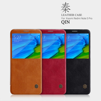 Чехол (книжка) Nillkin Qin для Xiaomi Redmi Note 5 Pro — eCase