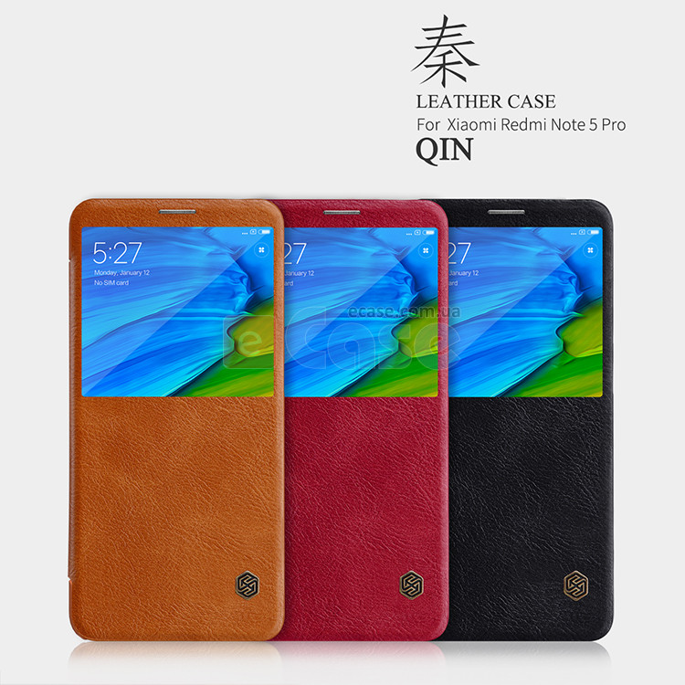 Чохол (книжка) Nillkin Qin для Xiaomi Redmi Note 5 Pro фото 1 — eCase