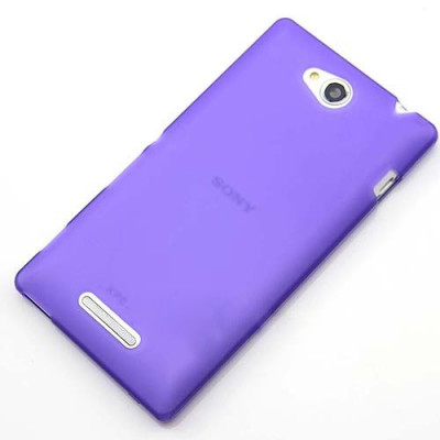 TPU накладка для Sony Xperia C S39h (C2305) (матовый, однотонный) — eCase