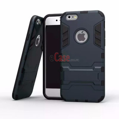 Ударопрочная накладка с ТПУ бампером для iPhone 6 / 6S (c подставкой) — eCase