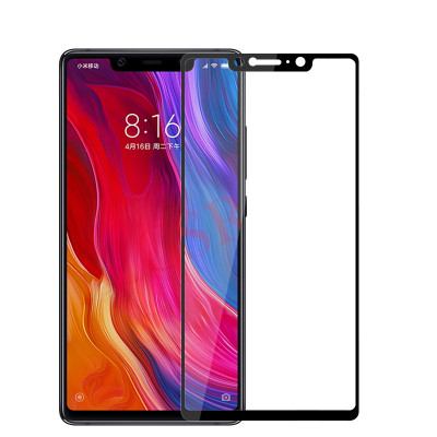 Защитное стекло 5D (на весь экран) с цветной рамкой для Xiaomi Mi8 SE — eCase