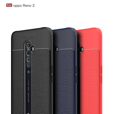 ТПУ накладка Leather для Oppo Reno 2 — eCase