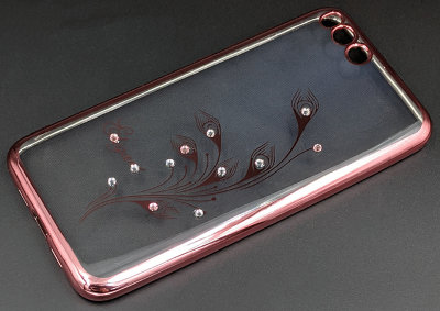 Прозора ТПУ накладка Beckberg для Meizu M6S (з малюнком) — eCase