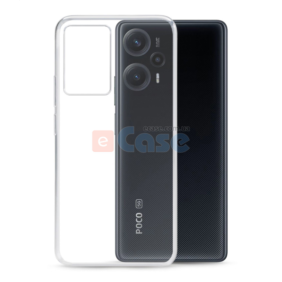 Прозрачная ТПУ накладка для Xiaomi Poco F5 EXELINE Crystal (Strong 0,5мм) фото 1 — eCase