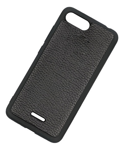 ТПУ накладка для Xiaomi Redmi 6A &quot;Cover Flotar&quot; (с вставкой из натуральной кожи) — eCase