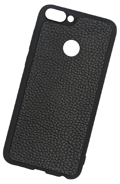 ТПУ накладка для Huawei P Smart "Cover Flotar" (зі вставкою з натуральної шкіри) — eCase