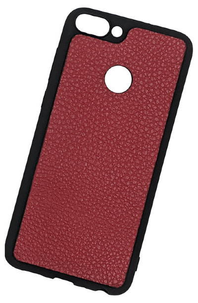 ТПУ накладка для Huawei P Smart "Cover Flotar" (зі вставкою з натуральної шкіри) — eCase