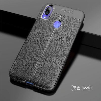 ТПУ накладка Leather для Xiaomi Redmi Note 7 Pro — eCase