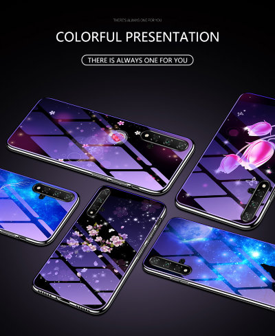 Накладка TPU + Glass Violet для Huawei Honor 20 — eCase