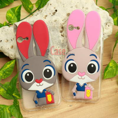 ТПУ накладка Rabbit для iPhone 6 / 6S (Розовый) — eCase