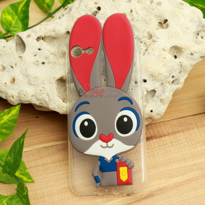 ТПУ накладка Rabbit для iPhone 6 / 6S (Розовый) — eCase