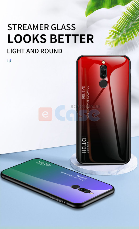 Накладка TPU + Glass Colorful для Xiaomi Redmi 8A фото 1 — eCase