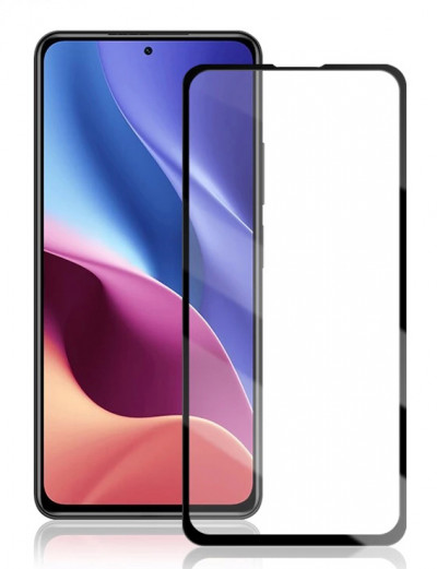 Захисне скло 4D Full-screen з кольоровою рамкою для Xiaomi Poco F3 — eCase