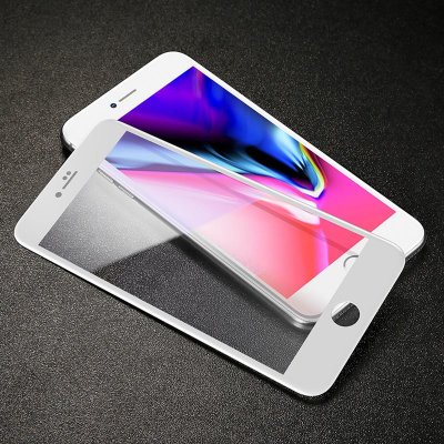 Защитное 3D стекло Baseus (с рамкой) для iPhone 7 Plus — eCase