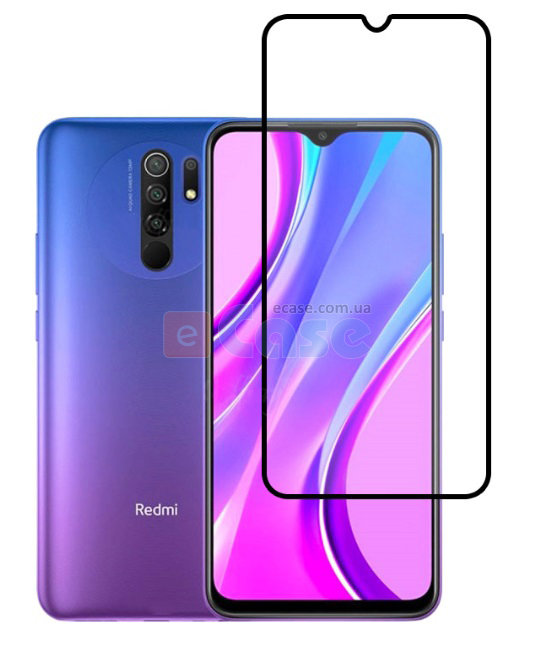 Защитное стекло Full Glue Color для Xiaomi Redmi 9 фото 1 — eCase