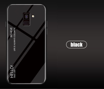 Накладка TPU + Glass Colorful для Samsung J810 Galaxy J8 2018 — eCase