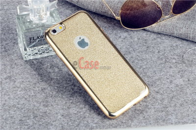 ТПУ накладка Electroplating Sparkle для iPhone 4 / 4S — eCase