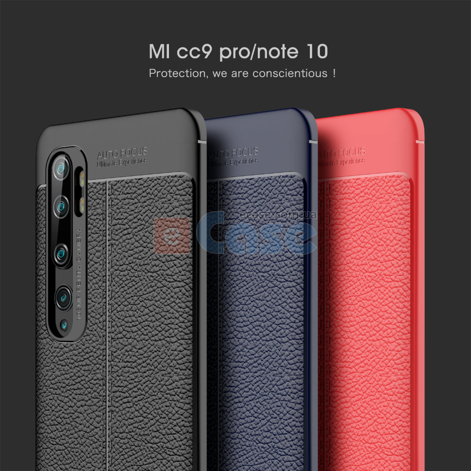 ТПУ накладка Leather для Xiaomi Mi Note 10 фото 1 — eCase
