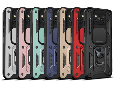 TPU+PC чехол Kvadratic Ring Gate для Xiaomi Poco X3 — eCase