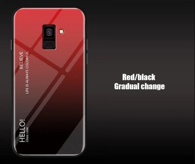 Накладка TPU + Glass Colorful для Samsung J600 Galaxy J6 2018 — eCase