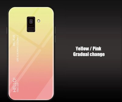 Накладка TPU + Glass Colorful для Samsung J600 Galaxy J6 2018 — eCase
