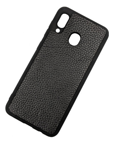 ТПУ накладка для Samsung A405F Galaxy A40 "Cover Flotar" (зі вставкою з натуральної шкіри) — eCase