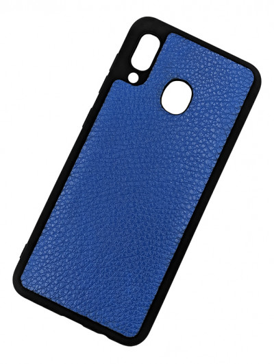 ТПУ накладка для Samsung A405F Galaxy A40 "Cover Flotar" (зі вставкою з натуральної шкіри) — eCase