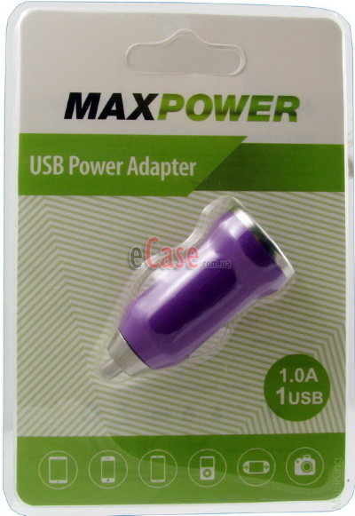 Автомобільний зарядний пристрій MaxPower Mini (1A) — eCase