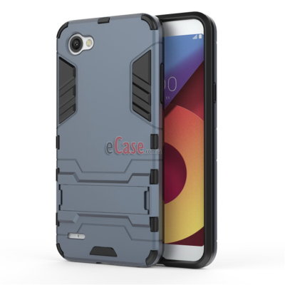 Ударопрочная накладка с ТПУ бампером для LG Q6 alpha (c подставкой) — eCase