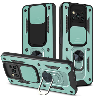 TPU+PC чохол Kvadratic Ring Gate для Xiaomi Poco X3 NFC — eCase