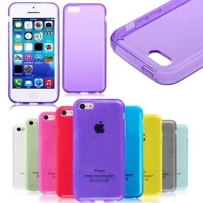 TPU накладка для iPhone 4 / 4S (матовий, однотонний) — eCase