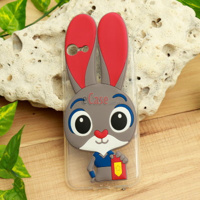 ТПУ накладка Rabbit для iPhone 7 Plus (Розовый) — eCase