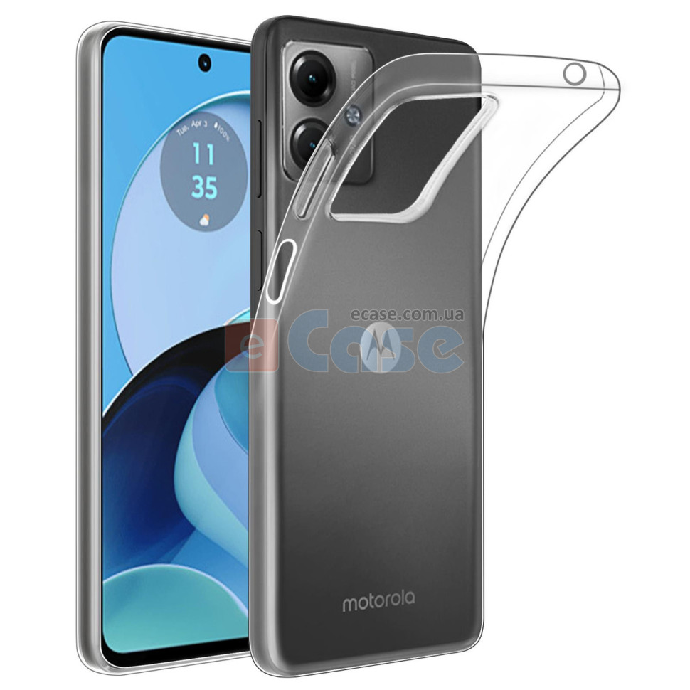 Силиконовый чехол для Motorola Moto G24 (Crystal Clear) фото 1 — eCase