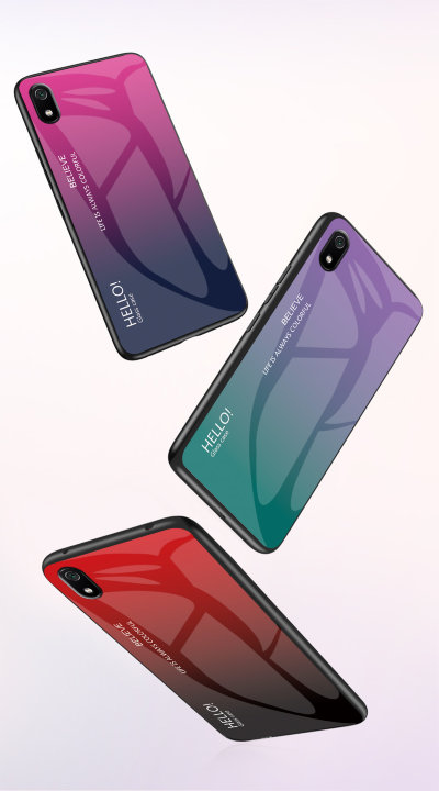 Накладка TPU + Glass Colorful для Xiaomi Redmi 7A — eCase