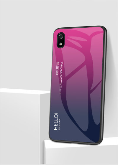 Накладка TPU + Glass Colorful для Xiaomi Redmi 7A — eCase