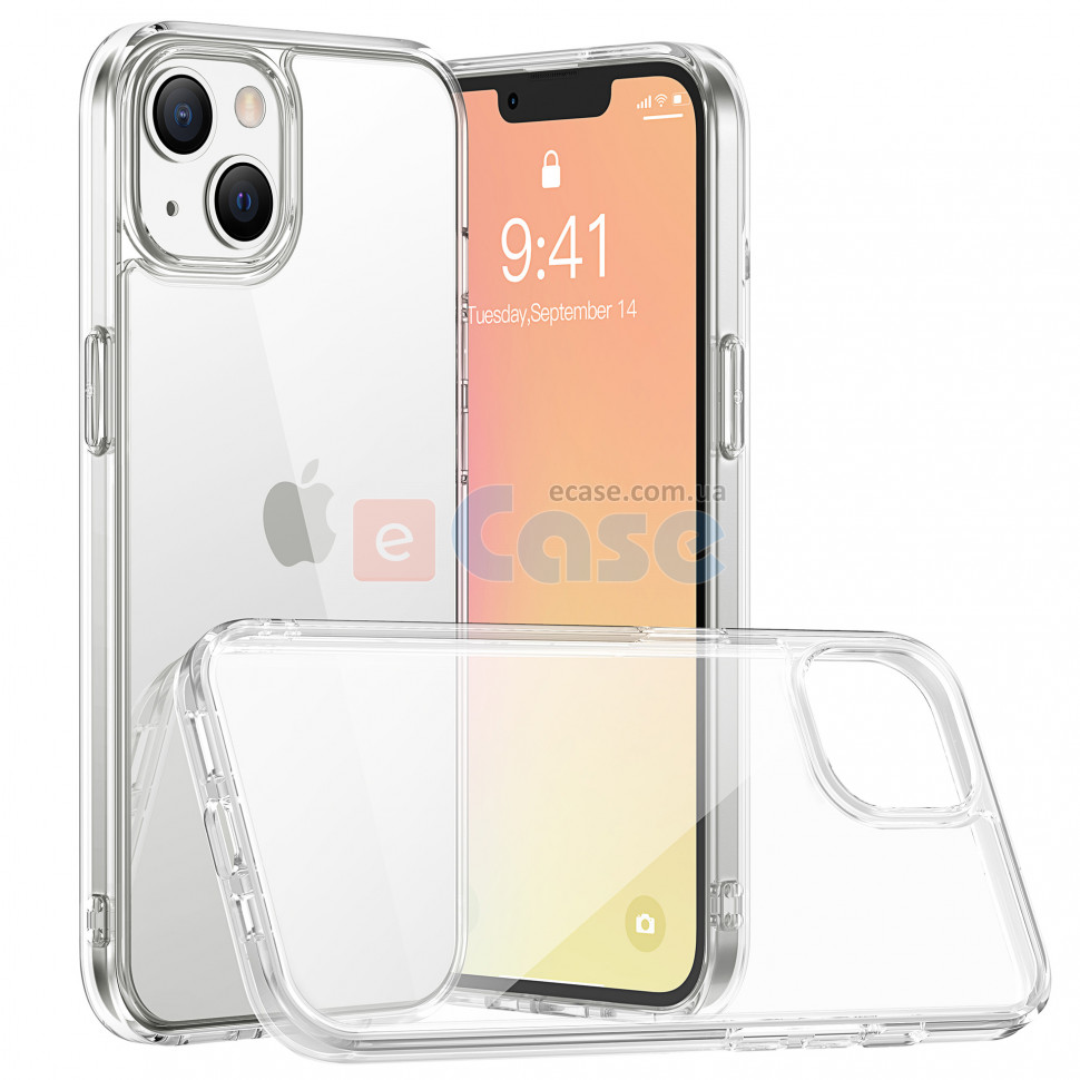 Прозрачная ТПУ накладка для iPhone 13 EXELINE Crystal (Strong 0,5мм) фото 1 — eCase