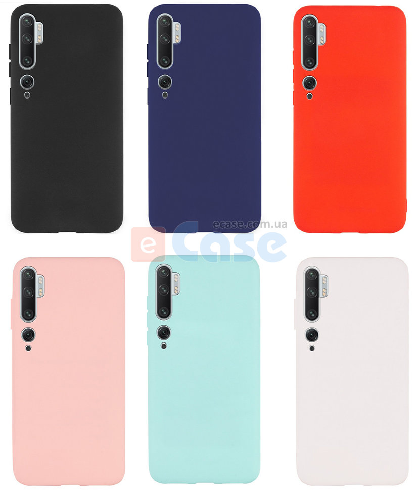 TPU чехол Matte для Xiaomi Mi Note 10 (однотонный) фото 1 — eCase
