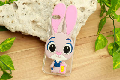 ТПУ чохол Rabbit для iPhone 4 / 4S (Рожевий) — eCase