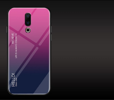 Накладка TPU + Glass Colorful для Meizu 16 — eCase